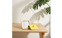 Sensory Wooden Mirror with Knob Interactive Montessori Mirror Toy Child-Friendly for Baby