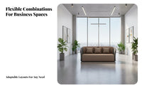 Sofa and Coffee Table Combination Modern Design configurable Waiting Room Couch Minimalist aesthetic Reception Seating for Clients, Guests, Sales Center, Lobby