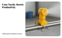 Tubes Clamp Spray Head Easy Installation for Particle Suppression, Humidification, Cooling