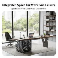 Integrated Tea Table hardwood Wood Construction Office Furniture Modern Minimalist aesthetic for managements, Living Room, Holiday Gatherings, Parties