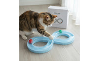 Cat Track Toy Interactive Endless-Loop Track Toy Translucent Slim for Active Cats, Home