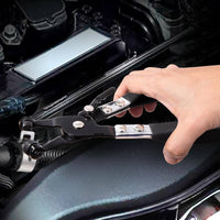 Curved Jaw Fuel Line Pliers Tight Areas Car Hose Pliers Non-Slip Grip Automotive Tool Locking Mechanism for Mechanics, Auto Repair, Garage