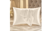 Silky Satin Pillowcase Glossy Satin Pillow Cover Frizz Control Bedding Long-Lasting for Bedroom