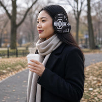 Unisex Printed Fleece-Lined Ear Warmers for Winter Outdoor Activities