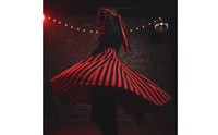 Striped Skirt with Headband High-Waisted Handkerchief Hem Skirt Flowy Clothing Flowing for Women, Halloween, Cosplay, Costume Parties