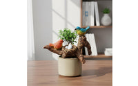 Lifelike Details Aquarium Rim Decor Hand-Painted Flowerpot Rim Decoration Snap-on Design for Garden, Balcony