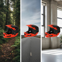 Shielding Full-Face Helmet Impact Resistant Full Face Helmet Long-Lasting Rugged for Downhill Riders