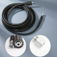 Braided Pressure Washer Hose with M22 Fittings Anti-Kink Power Washer Hose with M22 Fittings Flexible Reinforced for Homeowners, Car Detailers, Driveway Cleaning