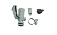 Screw-on Pipe Holder with Air Jet Valve Plastic Jet Valve with Support Arm Compact Pool Pipe Support Easy Installation
