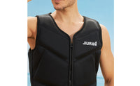 Lightweight Adult Buoyancy Vest Comfortable Adult Swim Vest Long-Lasting Zippered Flotation Jacket Breathable for Children, Swimming