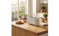 6-Setting Long-Slot Toaster Adjustable 2-Slice Toaster Cancel for Kitchen