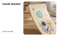 Kids Balance Board All-Purpose Curved Rocker Board Versatile Kids' Sensory Toy for Young Children, Playroom