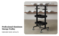 Rolling Wheels Hairstylist Tool Utility Trolley Lightweight Frame Multi-Drawer Stylist Utility Trolley Long-Lasting Construction Beauty Trolley Multiple Drawers for Hairstylists, Hair Stylists, Barbers, Salons, Barbershop, Barber Shops Parlor