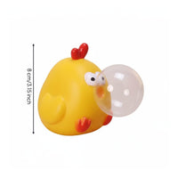 Cute Design Bubble Blowing Chicken Toy Desk Ornament Squishy Chick Toy Ultra Soft for Children, Adults, Office