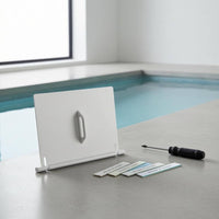 Flat Rectangular Replacement Skimmer Door Flap Hinge-Style Pool Skimmer Door Flap White Mounting Tabs