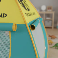 Dinosaur Adventure Tent Spring up Tent Easy Setup Dinosaur Playset Explorer Role Play Set for Backyard