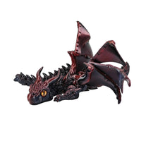 Gradient Color 3D Printed Dragon Poseable Articulated Dragon Figure Adjustable Wings for Children, Fantasy Fans, Playroom, Bookshelf, Office