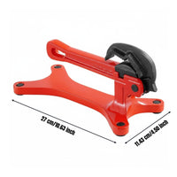 Yoke Pipe Vise Rapid Adjust Portable Pipe Holding Vise Ergonomic Long Handle Clamping Device for Plumbers,
