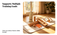 Cork Stretching Exercise Column Solid Cork Massage Column Cylindrical Stretching Exercise Roller