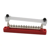 Power Distribution Block with Cover Screw-Fastened Power Distribution Block Marine Bus Bar High Conductivity Corrosion Resistant