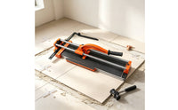 Manual Tile Cutter Hand Push Ceramic Tile Cutter Two Rail Tool for Tilers, Home Improvers, Home Renovation, Restroom Remodeling, Worksite
