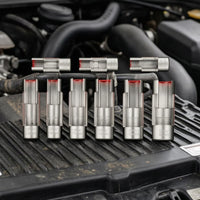 9 Pieces Slotted Fuel Line Socket Wrench Set Square Drive Fuel Line Socket Wrench Set Automotive Tool Clearly Marked Sizes