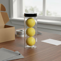 3 Pieces Gift Box Set Golf Ball Tube PC Material Golf Ball Storage Tube Portable Sports Gear with Lid