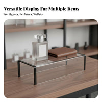 Acrylic Perfumes Display Stand Versatile Use Acrylic Display Riser Easy to Clean U-Shaped Riser Shelf for Collectors, Shop Owners, Exhibition Show