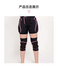 漂途滑雪护膝护臀护具套装成人防摔裤滑冰护具装备加强款护膝护臀