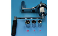 Portable Case Force Multiplier Wrench Kit Labor Saving Lug Wrench Set for Roadside Emergency