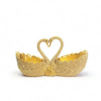 Swan Storage Ornament Romantic Swan Organizer Decor Exquisite Scalloped for Entryway, Dresser