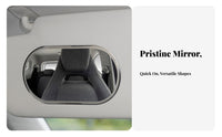 Car Sun Visor Mirror Crystal-Clear Peel-and-Stick Makeup Mirror Shatterproof