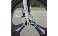 Shock Absorbing Front Fork Student Cycle with Disc Brakes High-Carbon Steel Frame Kids Mountain Bike Anti-Slip Tires Children's Cycle with Basket Lightweight Metal Alloy Wheels for Girls