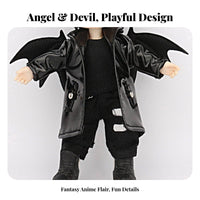 OB11 Doll Clothes Fine Workmanship OB11 Doll Coat Detailed Design Infernal Coat for Hobbyists, Collection Display