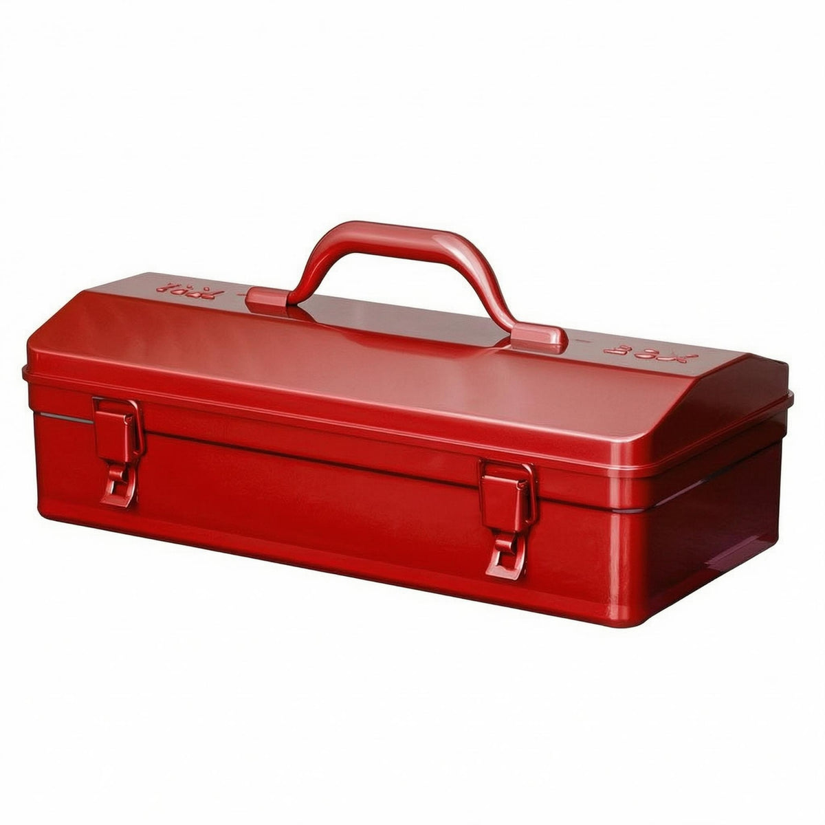 Metal Toolbox Latch Closure Hard-Shell Toolbox Hard Shell Carry Case Painted Finish Metal Briefcase Heavy Duty