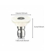 Heavy Duty 1/4 Inch Quick Connect Nozzle Rust Proof Stainless Steel Spray Tip Easy Installation for Car Detailers, Driveway Cleaning