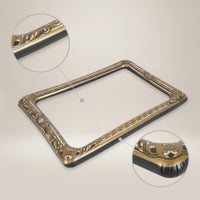 Ornate Inflatable Photo Frame Gold-and-Brown Inflatable Picture Frame Portable Inflate for Photographers