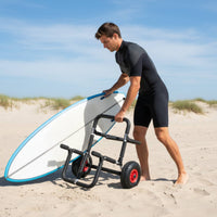 Padded Foldable Aluminum Carrier Rack Cylindrical Frame Watercraft Carrier Rack Compact Transport Gear Heavy-Duty