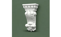 Classical Decorative Corbel Vintage Corbel with Floral Motif Polyurethane Decorative Trim Bracket Sturdy for Archways, Feature Walls