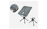 Swivel Camping Chair Foldable Folding Swivel Chair 360-Degree Rotating Furniture for Camping, Outdoor Enthusiasts, Fishing