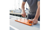 Bow Quick Release Plate High Load Capacity No Drill Bow Pad Aluminum Boat Padboard for Anglers, Boating, Fishing Boats