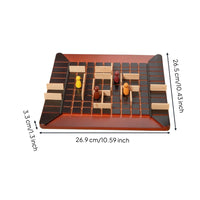 Compact Wooden Maze Game Brain Teaser Maze Board Game Sturdy Toy Portable for Families, Kids, Classroom