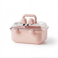 Cute Hair Accessories Organizer Compact Hair Accessory Organizer Large Capacity Storage Box with Transparent Lid Lightweight for Bedroom