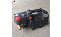 220V Electric Pressure Washer Brass Fittings High-Pressure Washer Built-in Handle Self-Priming Pump Vented Body for Cleaning, Water Pumping