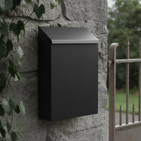 Wall-Mounted Mailbox Lockable Wall Mounted Mailbox Metal Letterbox Easy Installation Locking Metal Letterbox Sturdy Duty