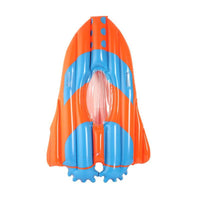 Inflatable Airplane floats Heavy-Duty Water Activity Board Easy to Carry Inflatable Board with Handles for Young Children, Beach, Lake