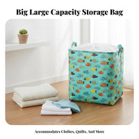 Foldable Frame Storage Box Foldable Clothes Container Stackable for Dorm Room