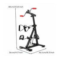 Arm and Leg Pedal Adjustable Resistance Foot Pedal Full Body Workout Hand Leg Exerciser for Stroke Patients