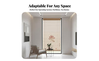 Chinese design Bamboo scroll Blind draw up Design Bamboo Slat Shade Natural Aesthetic Partition Screen Sun Protection for Restaurant Owners, Interior Designers, Living Room, Bedroom, Doorway, Balcony