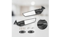 Streamlined Motorcycle Rearview Mirrors Sport Style Aerodynamic Motorcycle Mirrors Sporty Slim for Riders, Motorcycles
